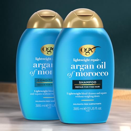 OGX Weightless Hydration Argan Oil of Morocco Conditioner for fine hair 385ml - Image 4