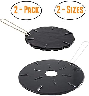 Cast Iron Heat Diffuser Plate - Flame Reducer – 2 Pack – 2