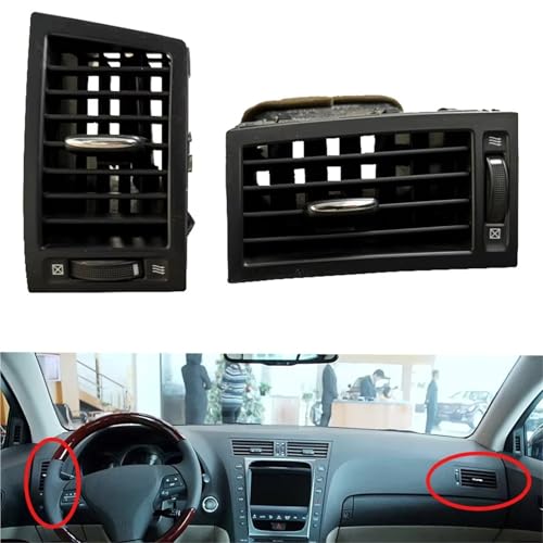 Grille de sortie d'air conditionné pour tableau de bord Lexus GS300 2005-2011 noir