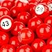 Regal Bingo-Raffle Balls Premium Red Calling Balls with Easy Read Window 7/8 (0.875) in for Large Group Games Game Night & Recreational Activities