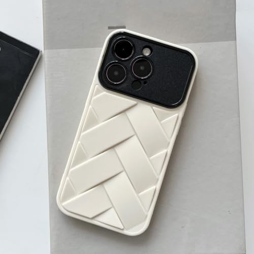 Coque en maille tressée anti-surchauffe pour votre iPhone 14 rose protégeant l'objectif en TPU