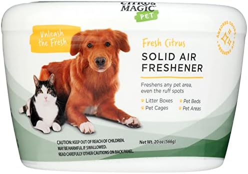 Citrus Magic Pet Odor Absorbing Solid Air Freshener Fresh Citrus, 20 Ounces