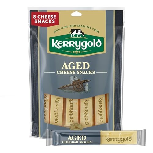 Kerrygold Grass-fed Aged Irish Cheddar Cheese Sticks, 6 OZ