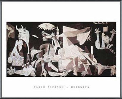 ピカソ　ゲルニカ　ART poster額入り Amazon.co.jp: ポスター パブロ ピカソ ゲルニカ 額装品 アルミ製