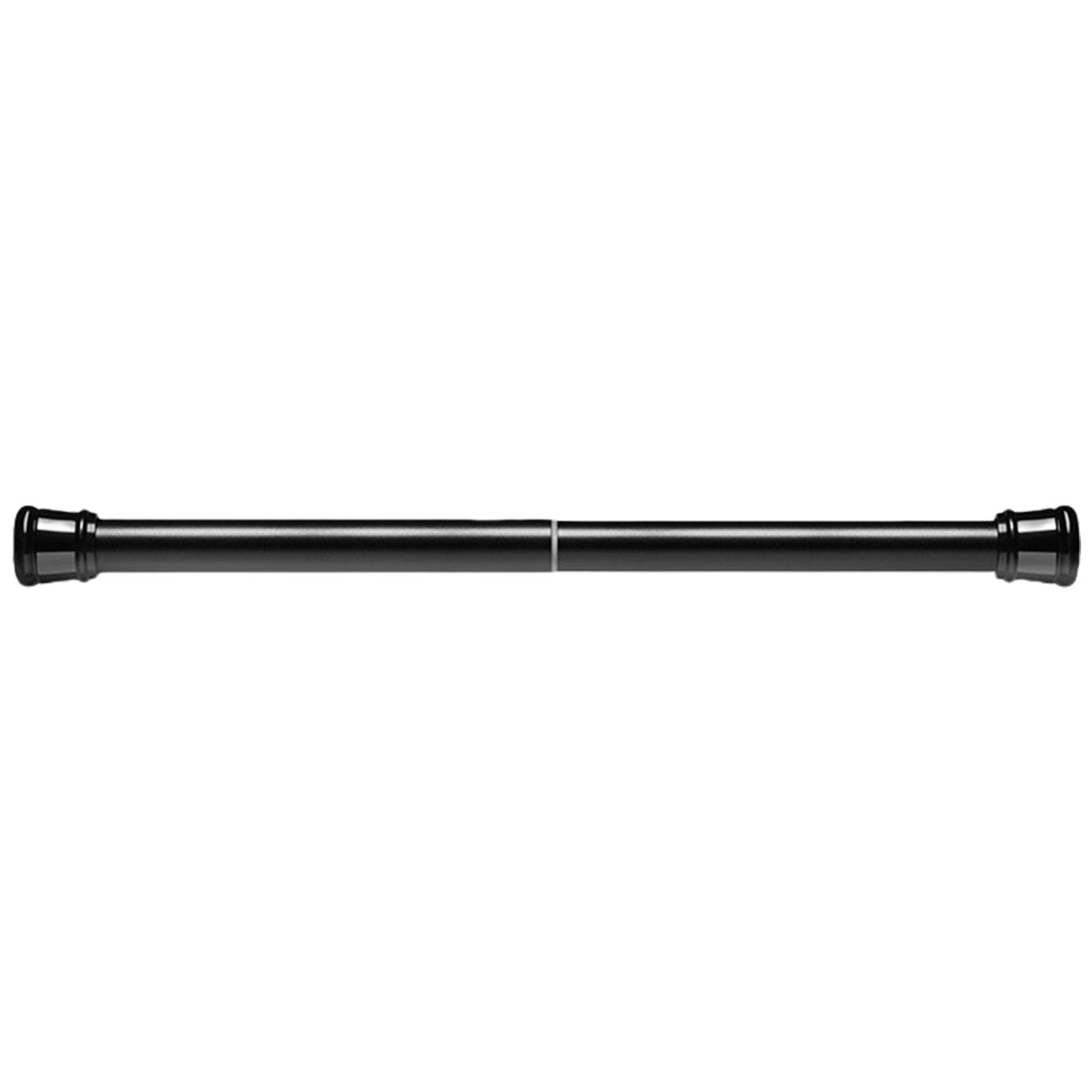 Carotoe Black Extendable Tension Rod Ideal For Renters Easy Installation Without Wall Damage Versatile Solution Tension Curtain Rod