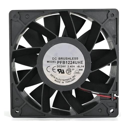 Ventilateur 24VDC PFB1224UHE contre la surchauffe des composants informatiques 120mm