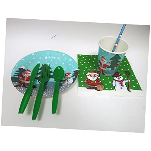25 pitillos de papel desechables navideños miniatura 7
