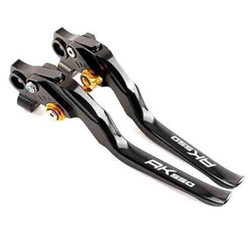 Leviers d'embrayage Poignées De Commande Moto - Leviers Frein Et d'embrayage Pivotants Accessoires pour KYMCO pour Premium AK550 AK 550 2022-2025(Yellow)
