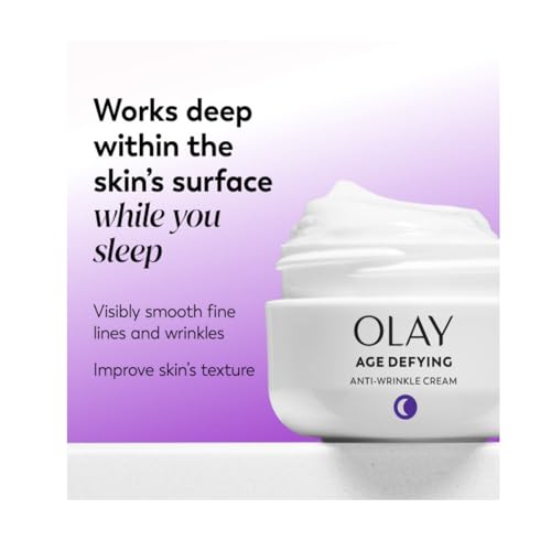 Olay Age Defying Anti-Wrinkle Replenishing Night Face Cream, 2.0 Ounce, 3 Count - Image 4