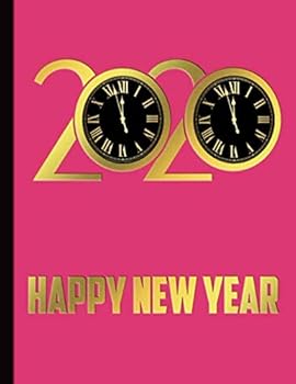 2020 Happy New Year : 120 Blank Pages Sketchbook 8. 5 X11