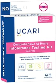 UCARI Pet Sensitivity & Intolerance Test Kit for Dogs & Cats | 1000+ Environmental & Pet Food Intolerance Screening | Non-Invasive Bioresonance Home Health Testing Kits, Fast Results