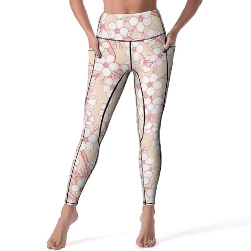 Pantalon de sport yoga taille haute legging femmes fitness gym jogging S