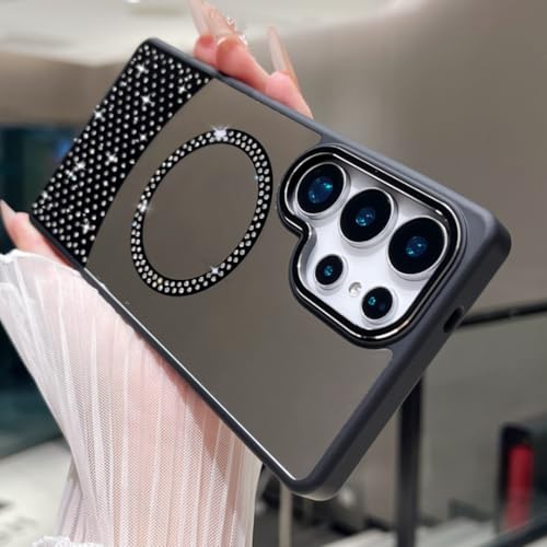 RNOZX Galaxy A15 5G�p �t���b�V���J���[�~���[�}�O�l�b�g�P�[�X�J�o�[�iGalaxy A15 5G/�u���b�N�j