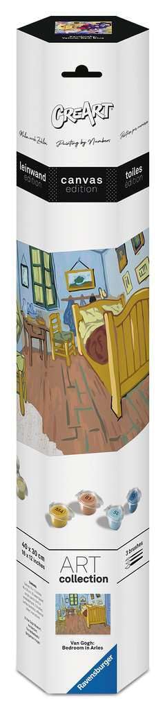 Ravensburger CreArt, Malen nach Zahlen Art Collection - Van Gogh: Schlafzimmer in Arles