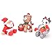 JUNKE 12 PCS Miniature Christmas Decorations Miniatures Mini Resin Desktop Christmas Ornaments Christmas Trees, Santa, Panda, Penguin, Reindeer, Dog, Bear, Xmas Gifts for Decorations (12 Pieces)