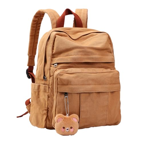 Phaoullzon Cute Small Backpack Purse for Teens Girls Travel Canvas Bag