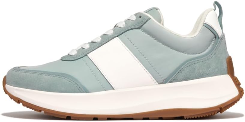 Fitflop Women’s F-Mode Flow Flatform Sneakers in Fabric/Suede/Leather Shoe