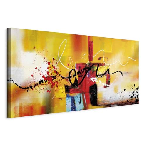 Décoration murale pour salon et chambre murando : Tableau abstrait chaleureux 80x40