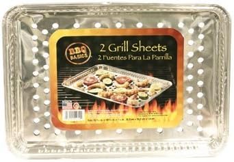 BBQ Foil Grill Sheet Pan with Vented Bottom, 24-pc Set