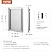 VEVOR BBQ Access Door, 17W x 24H Inch Single Outdoor Kitchen, Stainless Steel Flush Mount, Wall Vertical with Handle, for BBQ Island, Grilling Station, Outside Cabinet