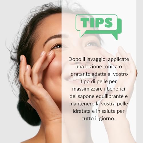 Pure Mineral - Sapone Viso Equilibrante Ph 5.5 - Detergente Delicato Con Vitamina E - Per Tutti I Tipi Di Pelle - Senza Siliconi, Solfati, Parabeni - 250Ml - 5