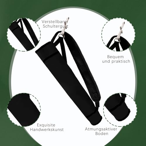 KURUGEILI Bogenschießen Quiver Rücken und Hüfte Quivers Einstellbare Pfeil Rucksack Tasche Halter Seite Hüftpfeile Tasche für Compound Recurve Bogen Praxis Ziel Jagd
