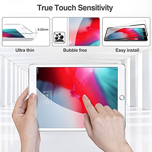 DV 2 Pack iPad 10.2" 2021 2020 2019 GLASS Screen Protector, Tempered Glass Screen Protector [9H Hardness] [Crystal Clarity] [Scratch-Resistant] [No-Bubble] for iPad 10.2" 9th 8th 7th Generation - Image 6