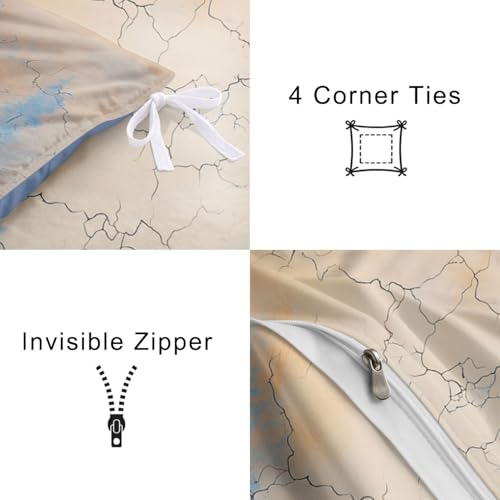 Housse de couette 240x260 nordique avec ses taies d'oreillers assorties pour lit deux personnes - 6