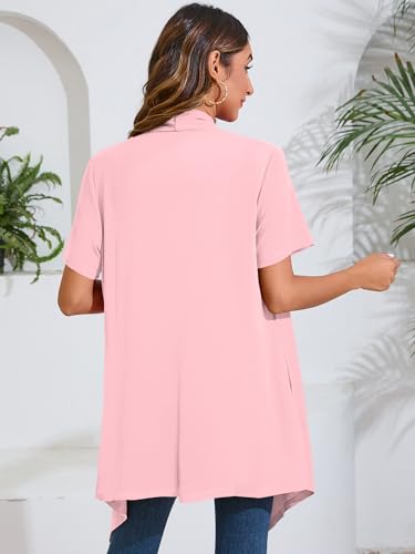 Image of Women's Lightweight Open Front Cardigans Casual Soft Drape Spring Summer Fall Cardigan S-3XL