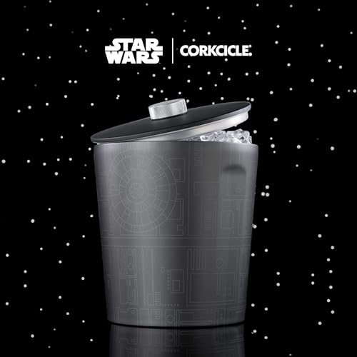 Image of Corkcicle Insulated Ice Bucket with Lid - Stainless Steel - 100 oz - Star Wars Death Star
