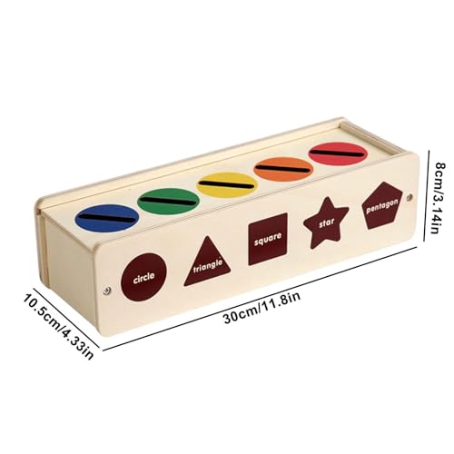 Jeu de correspondances en bois : puzzle d'apprentissage des formes et couleurs - 4