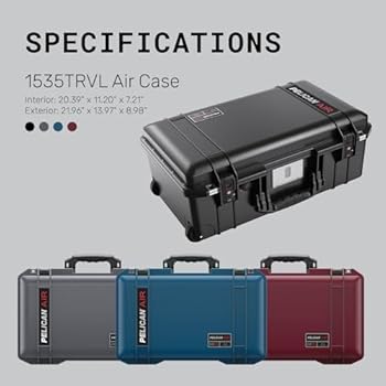 Pelican 1535TRVL Air Travel Case, Black,One Size : Amazon.sg