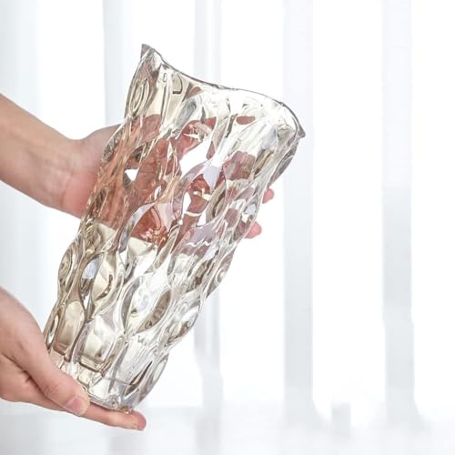 Vase en verre transparent pour composition hydroponique et fleur séchée - 5