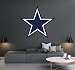 Dallas Cowboys - Football Team Logo - Wall Decal Removable & Reusable For Home Bedroom (Wide 20"x20" Height)