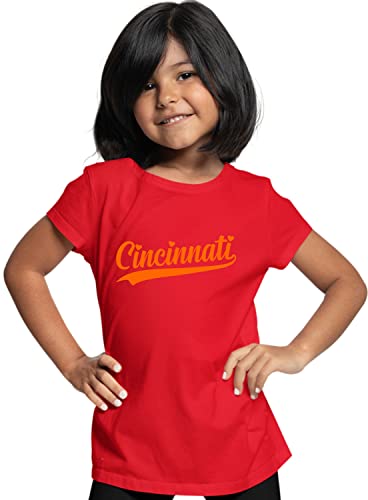 Go All Out Youth City of Cincinnati Ohio Pride Fashion Script T-Shirt