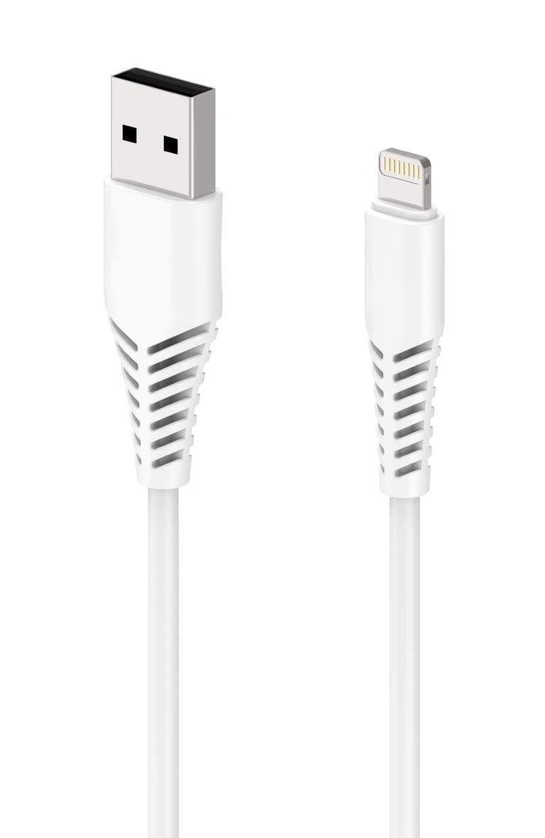 2GO Charging/Data Cable Compatible with Apple Lightning 1 m White