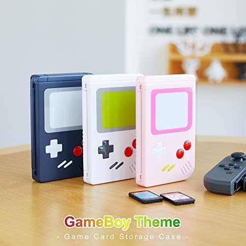 Switch Game Cards Case Blue LeyuSmart for Nintendo 10 Game Cards & 10 Memory SD Cards Strorage Holder, Gameboy Portable Slim/Small Size Cartridge Carrying Box