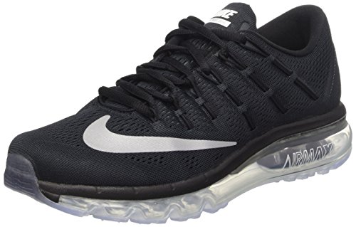 Nike AIR MAX 2016 Womens Running-Shoes 806772-001_6.5 - Black/White