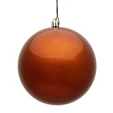 Vickerman 486030 – Adorno de árbol de Navidad de bola de 6 'Candy de cobre (4 unidades) (n591588dcv)