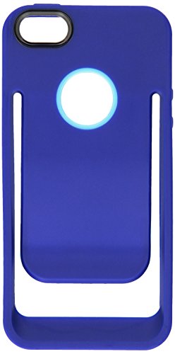 Reiko Belt Clip Polymer Case for iPhone 5 - Retail Packaging - Navy