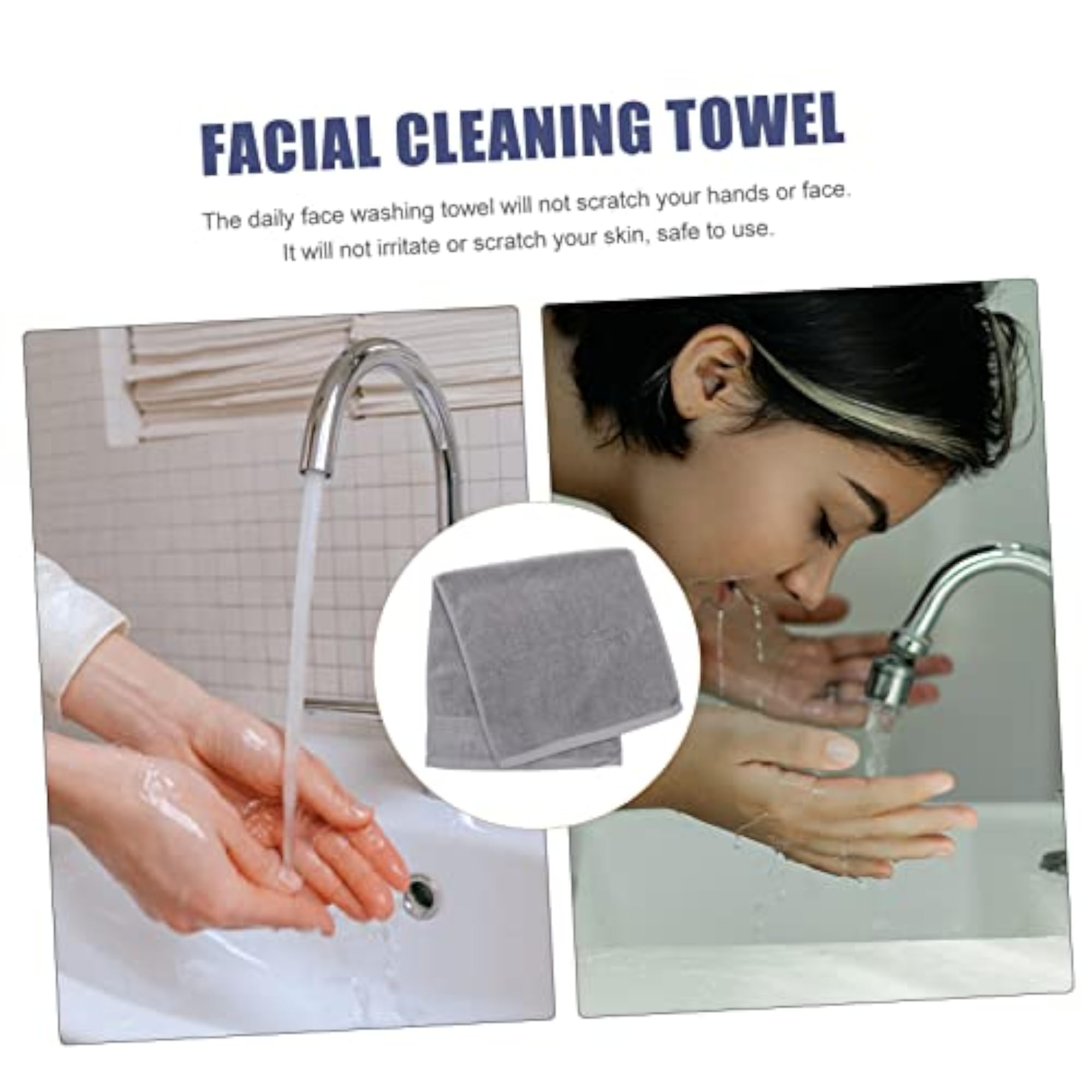 3pcs Household Cotton Towel Microfiber Bath Towels