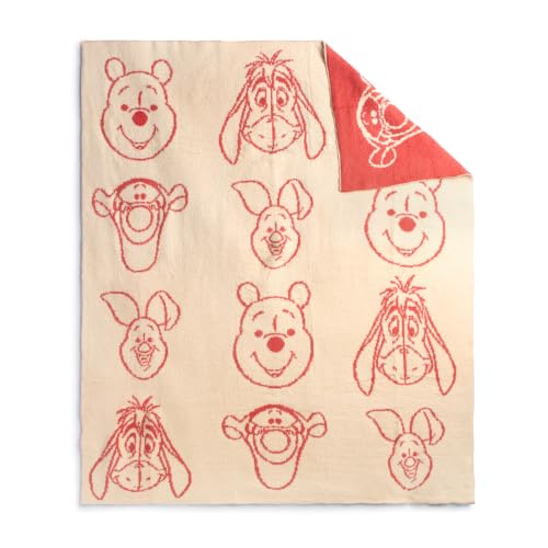 Image of Jay Franco Kids Feather Knit Blanket - 50 inch x 60 inch Inch Soft & Cozy Plush Throw for Bedroom & Couch Decor, Official Licensed Product, Yellow - Winnie The Pooh
