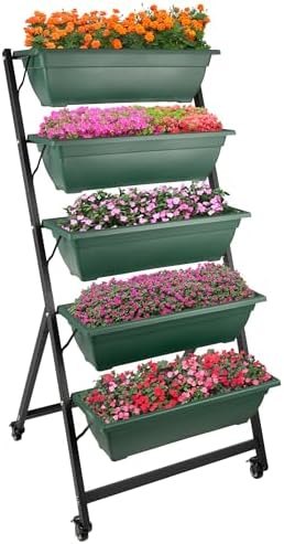 Raised Garden Beds - 5 Tier Vertical Garden Planter - Planters fo...