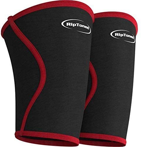 Knee Sleeves for Weightlifting (PAIR) USPA Knee Compression Support - 7mm Neoprene Brace - for Squats, Powerlifting, Weight Lifting - Men and Women
