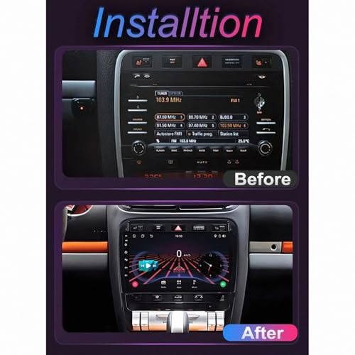 Radio coche para Porsche Cayenne 957 con Carplay inalámbrico, Android Auto y pantalla HD 2