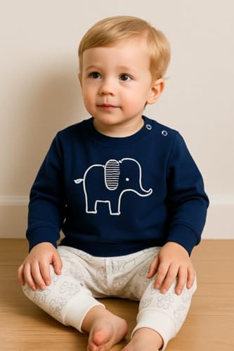 Image of NOVA BLOOM Kids Clothes for Boys | Cotton Printed Sweatshirt and Pants Set, Lightweight Breathable Kids Dress Boy Outfit, Comfortable Baby Boy Dress for Summer and Winter Wear