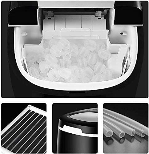 LLSS Eismaschine – Vorratsbehälter – Edelstahl, freistehende automatische Eismaschine mit durchsichtigen Würfeln… – Bild 4