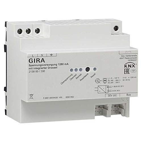 GIRA KNX-Spannungsversorgung 1280mA REG 213800 alimentation pour bus domotique