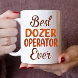 MONIZILUCKY Gifts For Dozer Operator - Best Dozer Operator Ever Mug - Dozer Operator Gifts - 11oz White Ceramic Mug for Office, Women, Men, Work Friends, Coworkers - Thanksgiving, Christmas Gift