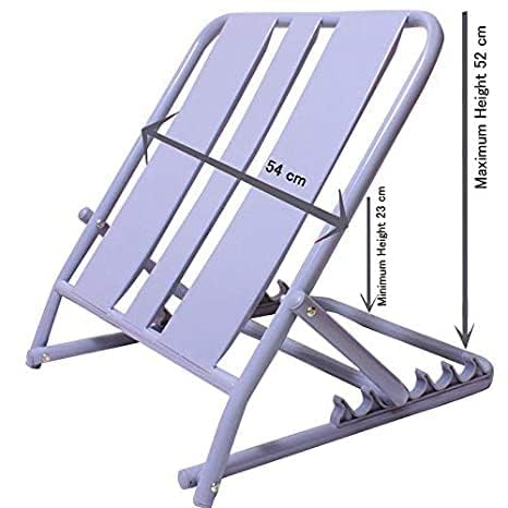 Saini_MEDICOS - Soporte de espalda ajustable, resistente al óxido y fácil de usar, ideal para pacientes postrados en cama, promueve un cómodo sentado